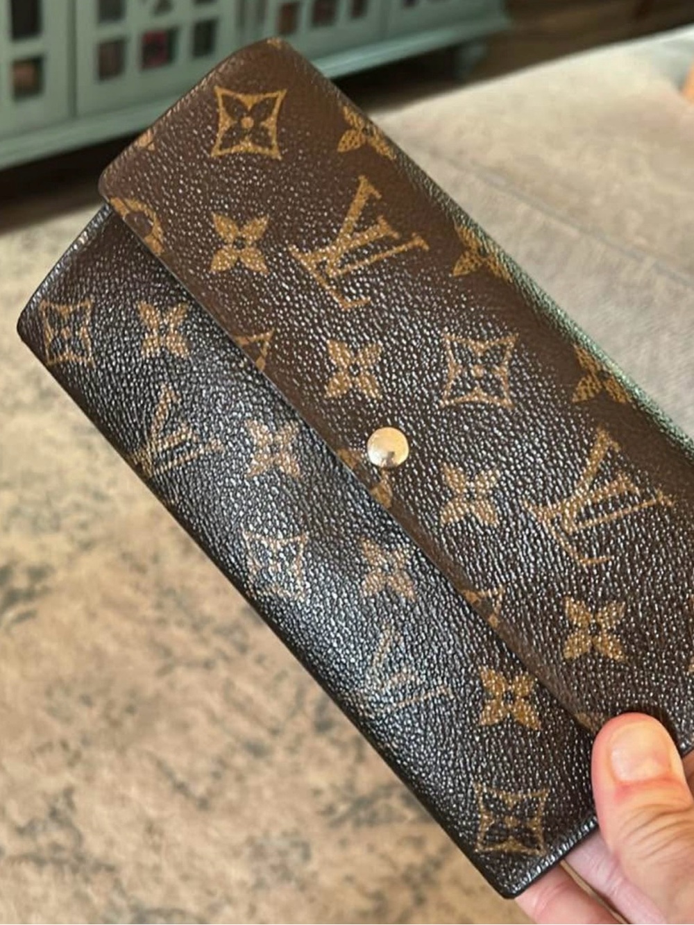Louis Vuitton Sarah Wallet Brown Monogram